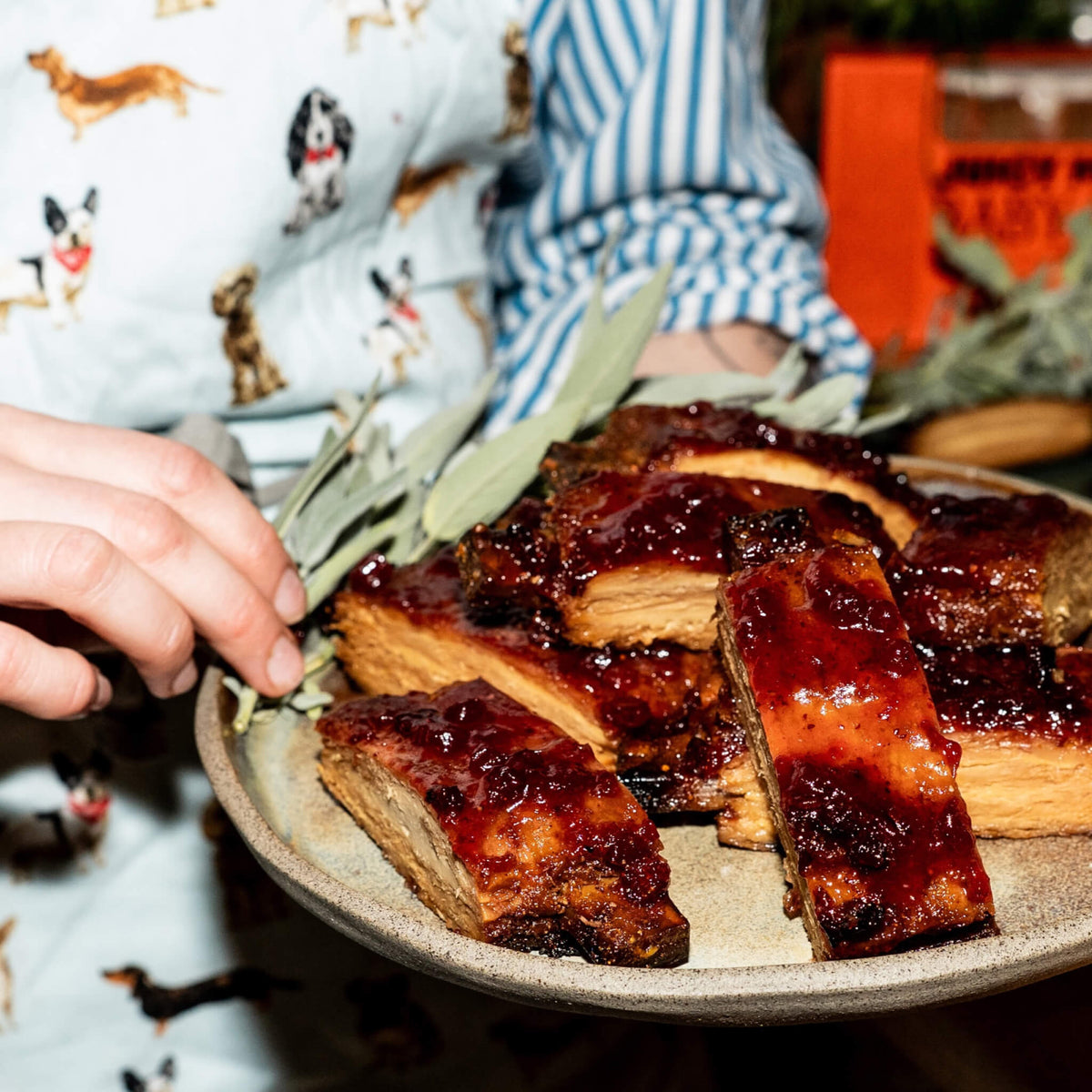 Baby Ribs úr plöntum, eldaðar