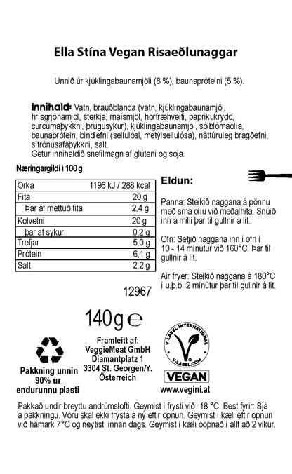Vegan Risaeðlunaggar