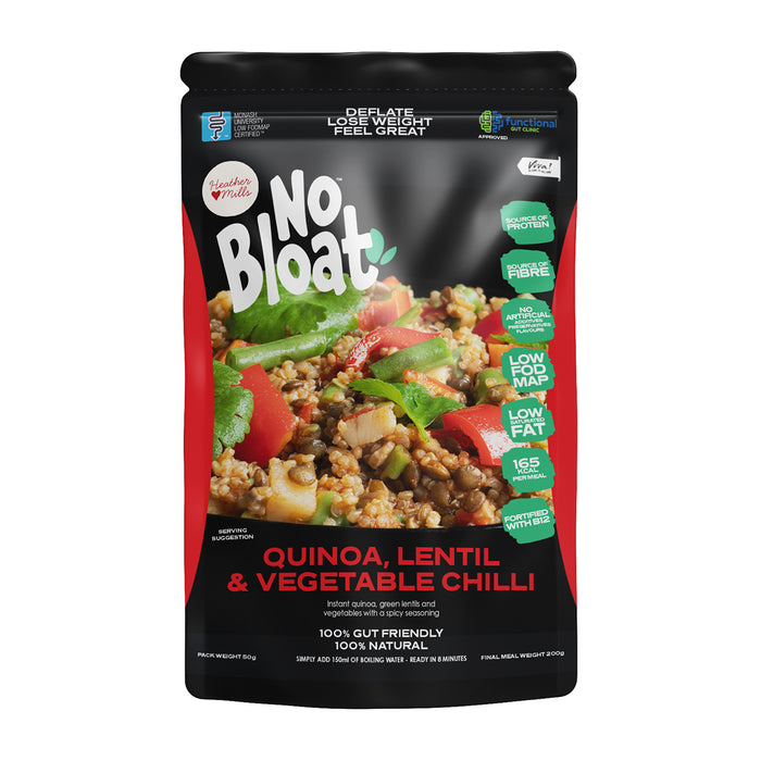 No Bloat – Quinoa, Lentil & Vegetable Chilli
