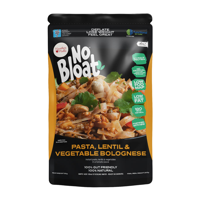 No Bloat – Pasta, Lentil & Vegetable Bolognese